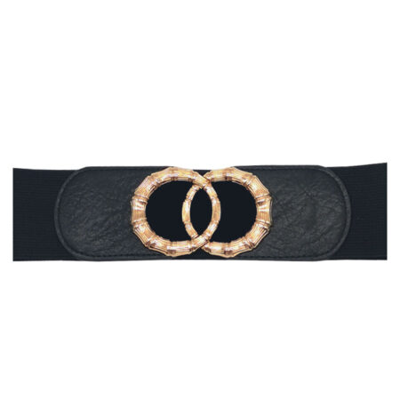 Riem Stretch Gespen Zwart | Fashionize