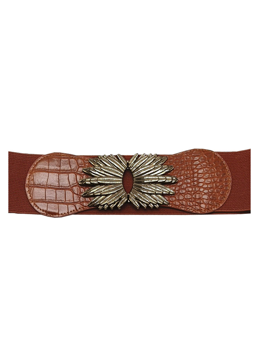 Riem Stretch Leafs Bruin | Fashionize