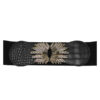 Riem Stretch Leafs Zwart | Fashionize