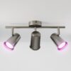 Riga - LED smart plafondlamp - 3 spots - 15 Watt 1200 Lumen - Draaibaar en kantelbaar - GU10 - RGBWW - Wifi + Bluetooth - Google Home