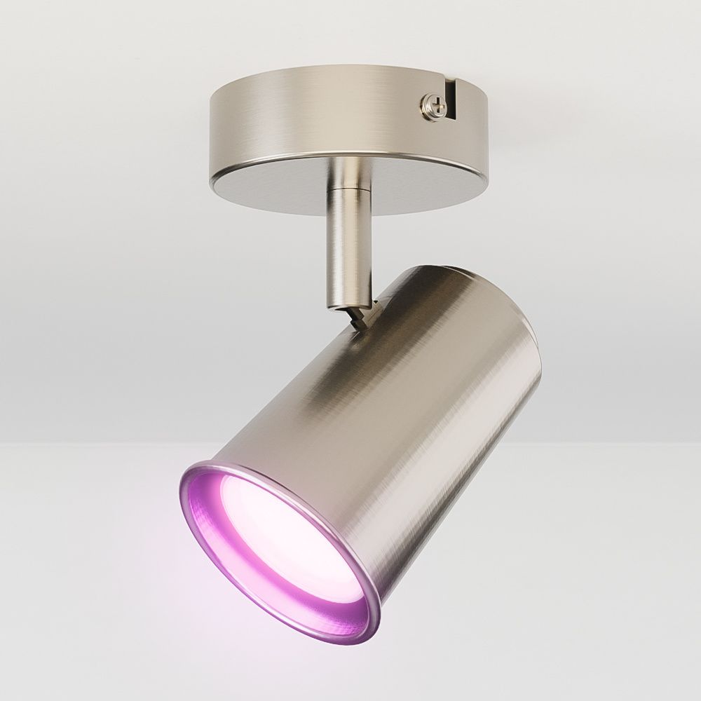 Riga - LED smart plafondlamp - 5 Watt 400 Lumen - Draaibaar en kantelbaar - GU10 - RGBWW - Wifi + Bluetooth - Google Home