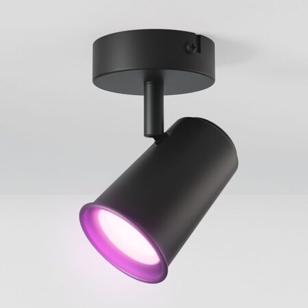 Riga - LED smart plafondlamp - 5 Watt 400 Lumen - Draaibaar en kantelbaar - GU10 - RGBWW - Wifi + Bluetooth - Google Home