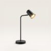 Riga LED tafellamp - Kantelbaar en draaibaar - Ingebouwde dimmer - Bureaulamp voor binnen - GU10 fitting - Max. 35 Watt - Zwart - 3 jaar garantie | HOFTRONIC