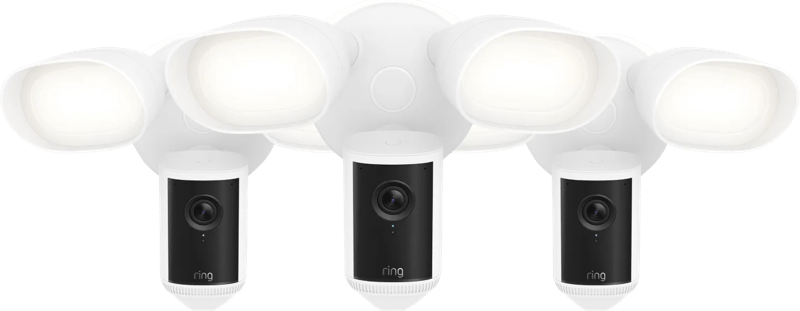 Ring Floodlight Camera Wired Pro 2e Generatie Wit 3-Pack