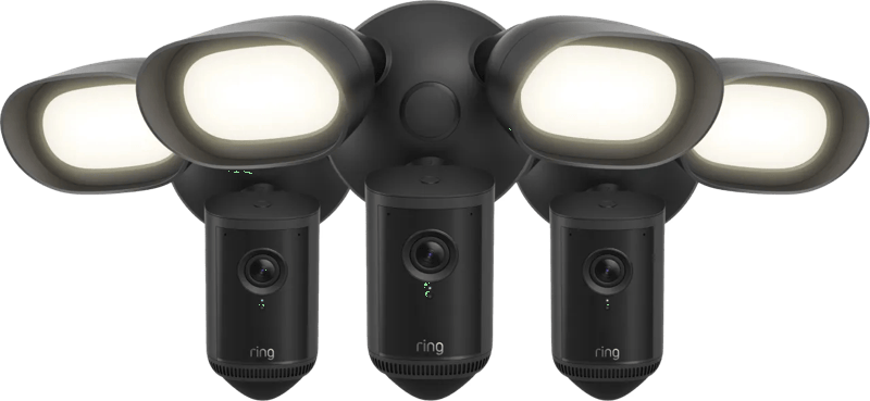 Ring Floodlight Camera Wired Pro 2e Generatie Zwart 3-Pack