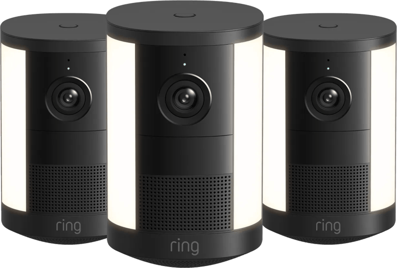 Ring Spotlight Camera 2e Generatie Batterij Zwart 3-Pack