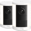 Ring Spotlight Camera 2e Generatie Stekker Wit Duo Pack
