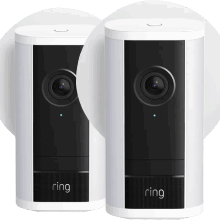 Ring Spotlight Camera Pro 2e Generatie Stekker Wit Duo Pack