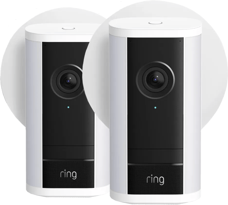 Ring Spotlight Camera Pro 2e Generatie Stekker Wit Duo Pack