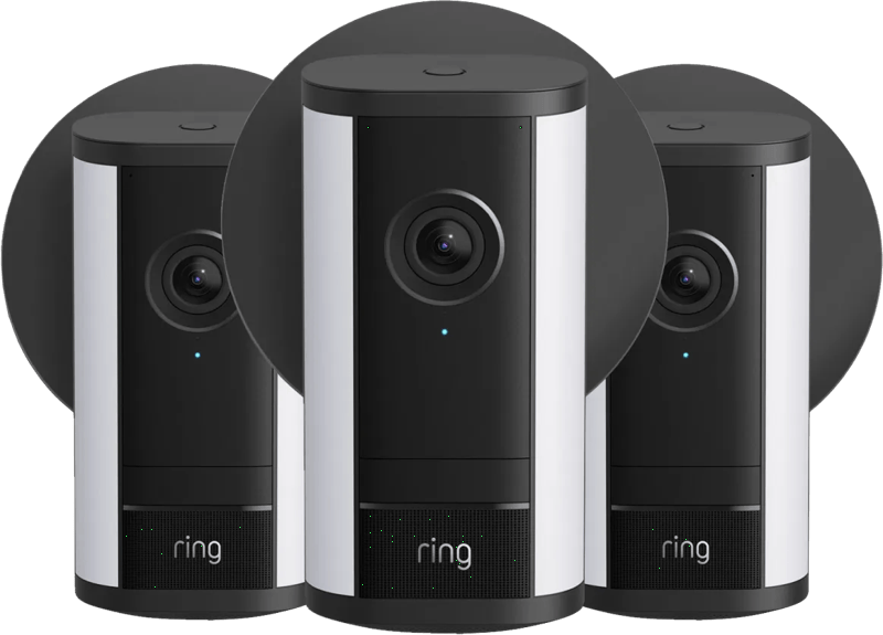 Ring Spotlight Camera Pro 2e Generatie Stekker Zwart 3-Pack