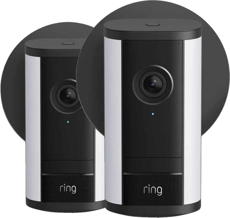 Ring Spotlight Camera Pro 2e Generatie Stekker Zwart Duo Pack