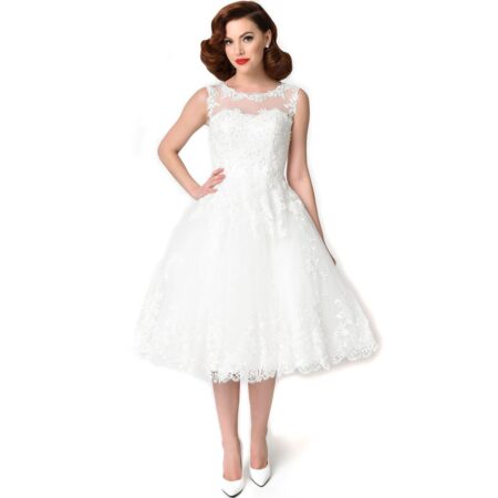 Unique Vintage Riviera Bridal Dress Ivory-XXXXL | Unique Vintage