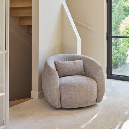 Rivièra Maison Draaifauteuil 'Leonardo' Chenille Jacquard