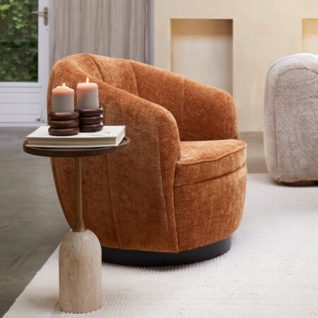 Rivièra Maison Draaifauteuil 'The Countess' Weave stof
