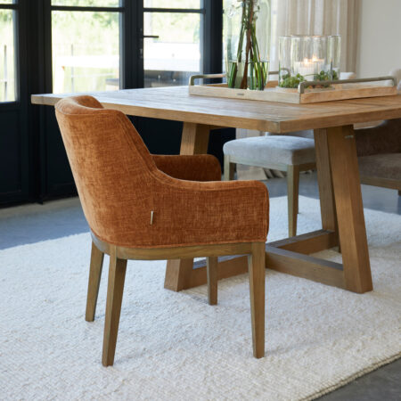 Rivièra Maison Eetkamerstoel 'Whistler' kleur Maroon Brown | Rivièra Maison