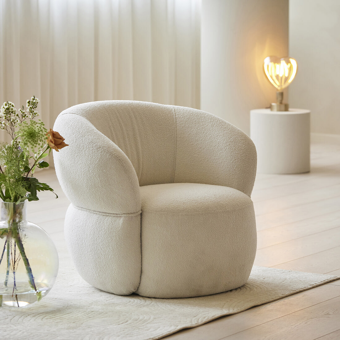 Rivièra Maison Fauteuil 'San Remo' Bouclé