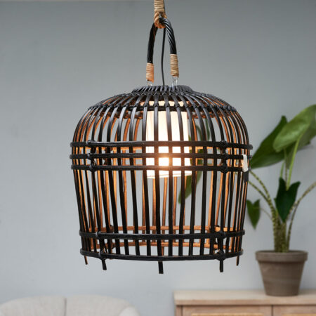 Rivièra Maison Hanglamp 'San Carlos' Bamboe