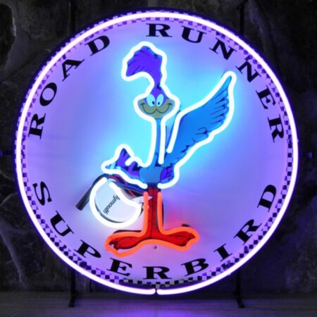 Road Runner Superbird Neon Verlichting 65 x 65 cm - Paars
