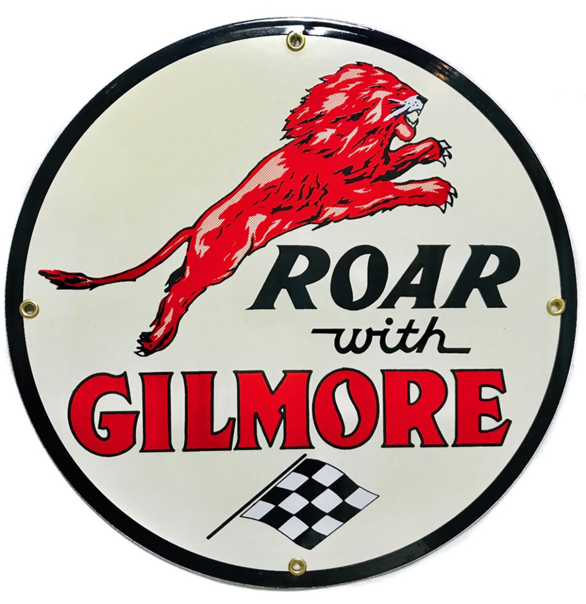 Roar With Gilmore Emaille Bord - 30 cm ø | Fiftiesstore