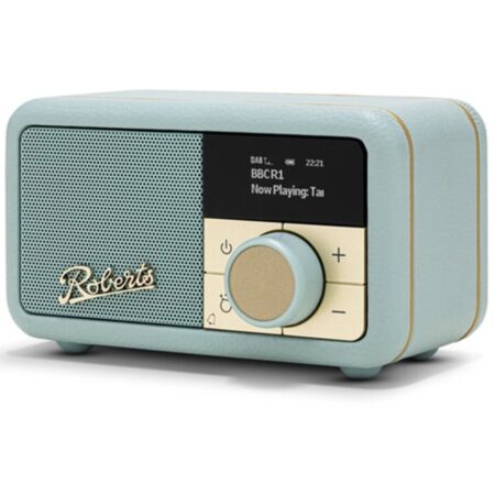Roberts Revival Petite 2 - FM/DAB+/BT Draagbare Radio Licht Blauw | Fiftiesstore