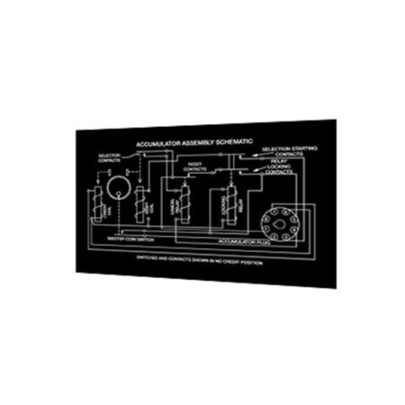 Rock-Ola 1428 Accumulator / Coin Mech Schema Sticker | Fiftiesstore