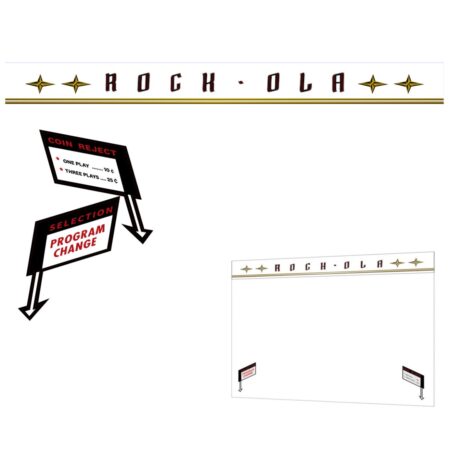 Rock-Ola 1448 Voorruit Dome Stickers - Set van 3 | Rock-Ola
