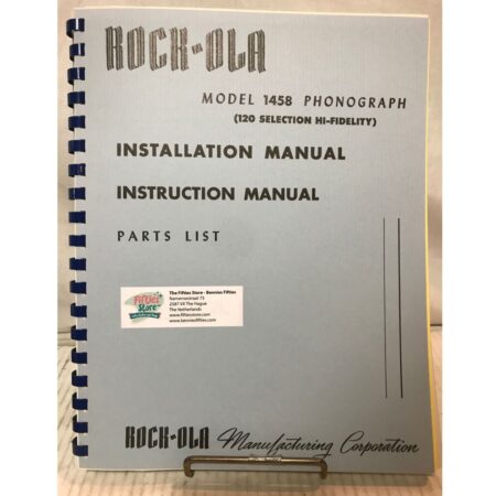 Rock-Ola 1458 Jukebox Service Manual | Rock-Ola