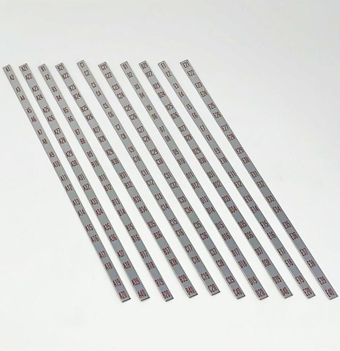 Rock-Ola 1485 Tempo II 200 Select Titelstriphouder Decal Set - Metaal | Rock-Ola