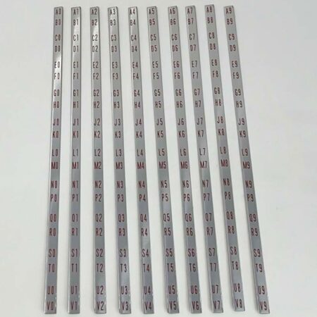 Rock-Ola 1495 Regis 200 Select Titelstriphouder Decal Set - Metaal | Rock-Ola