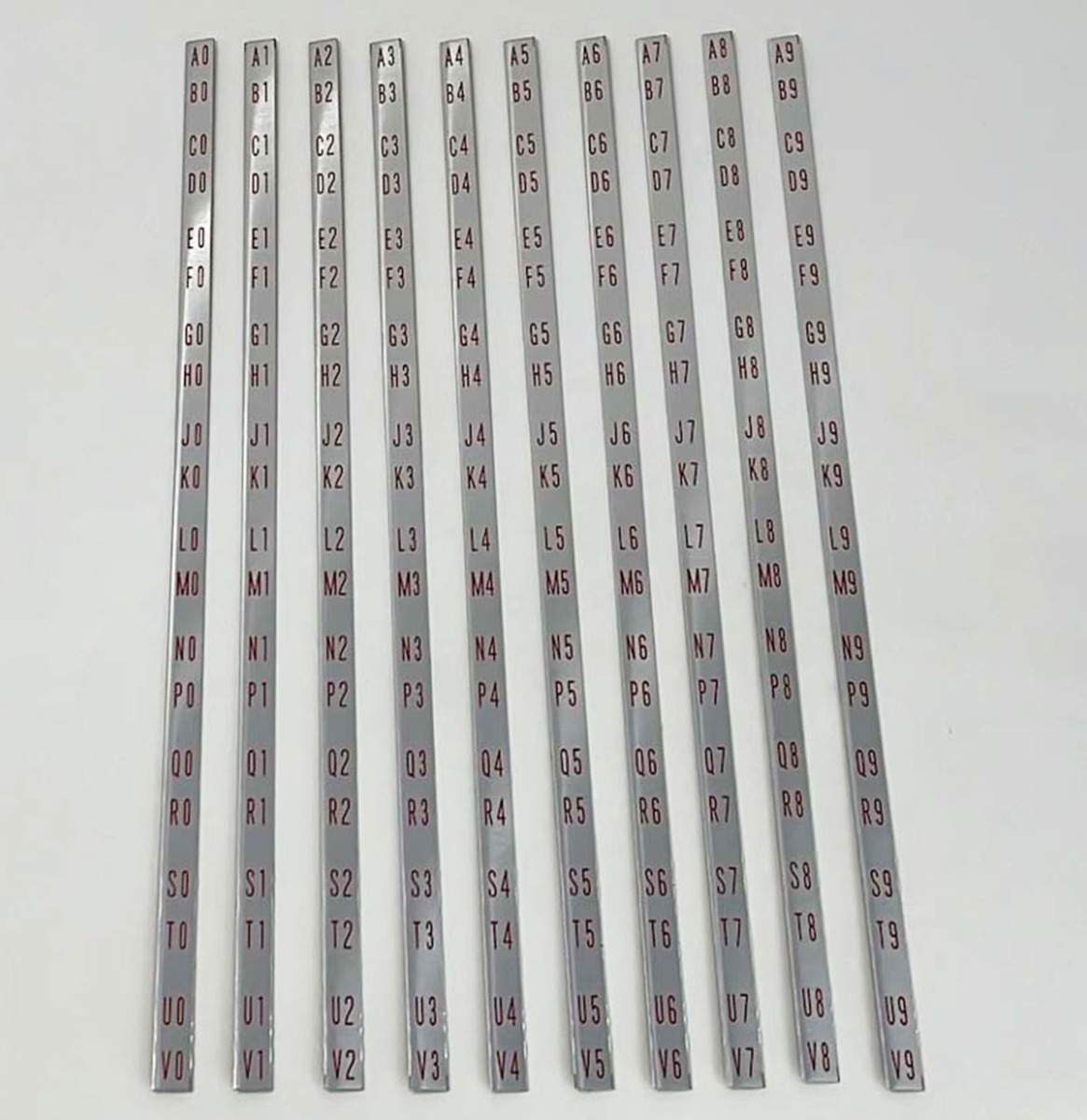 Rock-Ola 1495 Regis 200 Select Titelstriphouder Decal Set - Metaal | Rock-Ola