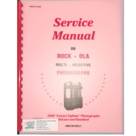 Rock-Ola 1939 Luxury Lightup Phonographs Service Manual | Rock-Ola
