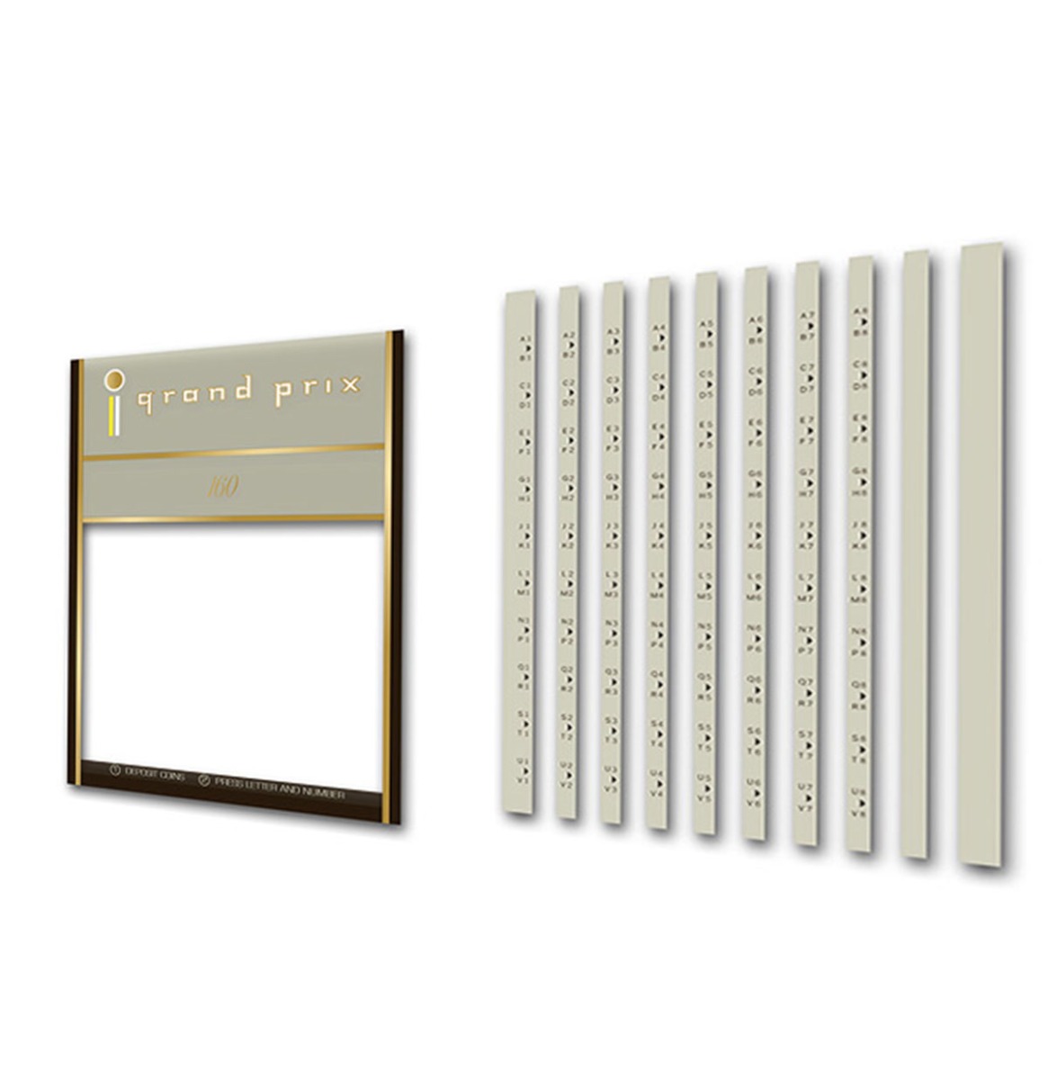 Rock-Ola 425 Grand Prix Model Top Glas Sticker | Rock-Ola
