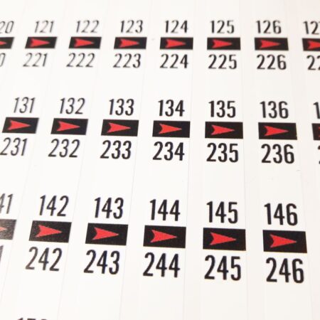 Rock-Ola 460 Letter & Nummer Titel Strips | Rock-Ola