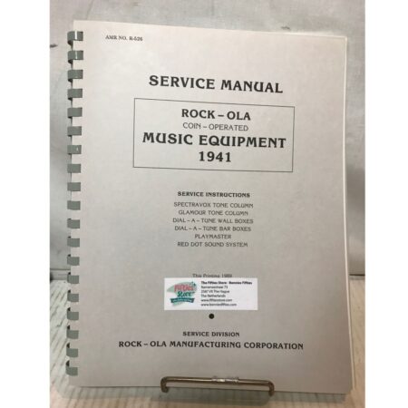 Rock-Ola Coin-Operated Music Equipment 1941 Jukebox Service Manual - Including Spectravox | Rock-Ola