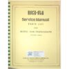 Rock-Ola Model 1446 Jukebox Service Manual & Parts List | Rock-Ola