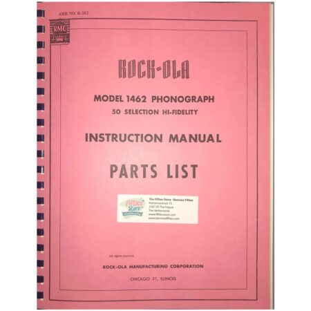 Rock-Ola Model 1462 Jukebox Service Manual | Rock-Ola