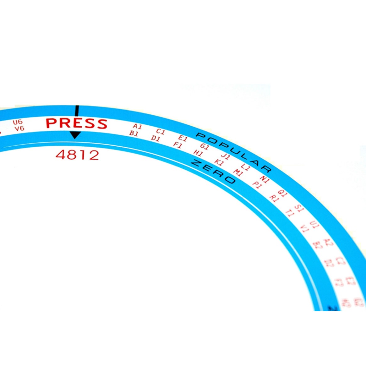 Rock-Ola sticker populariteitsmeter model 1488 / 1496 Regis / Empress (120 select) | Rock-Ola