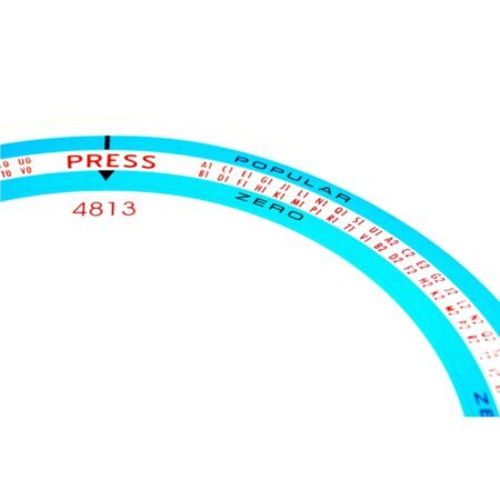 Rock-Ola sticker populariteitsmeter model 1495 / 1497 Regis / Empress (200 select) | Rock-Ola