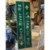 Rock River Road Houten Straatbord - 240 x 76 cm | The Dutch Pickers