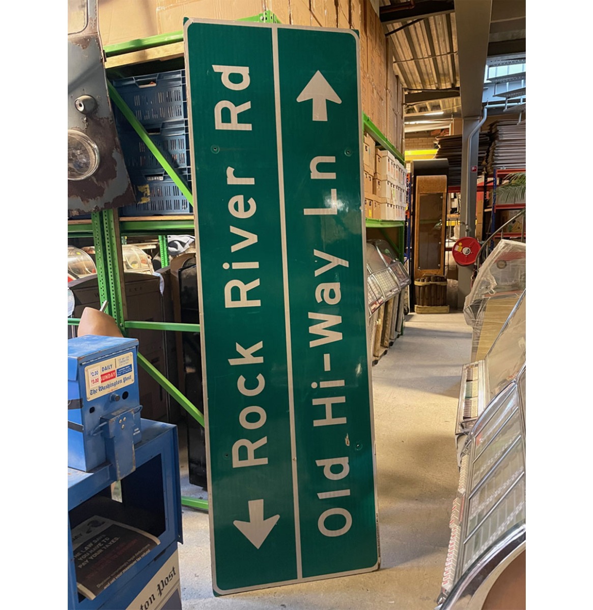 Rock River Road Houten Straatbord - 240 x 76 cm | The Dutch Pickers