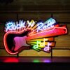 Rock 'n' Roll Guitar Neon Verlichting 80 x 50 cm - Multicolor | Real Neon Art