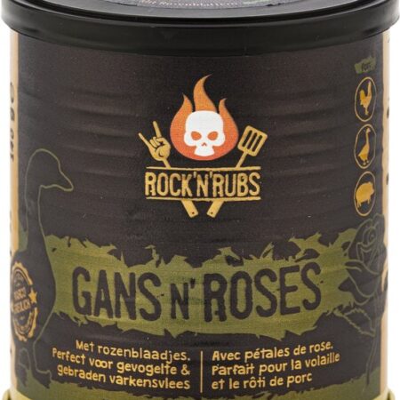 Rock 'n' Rubs - Gans N Roses - 140 gram - Perfect voor gevogelte & gebraden varkensvlees - Kruidenmix - BBQ rubs | FUN COOKING ONLINE