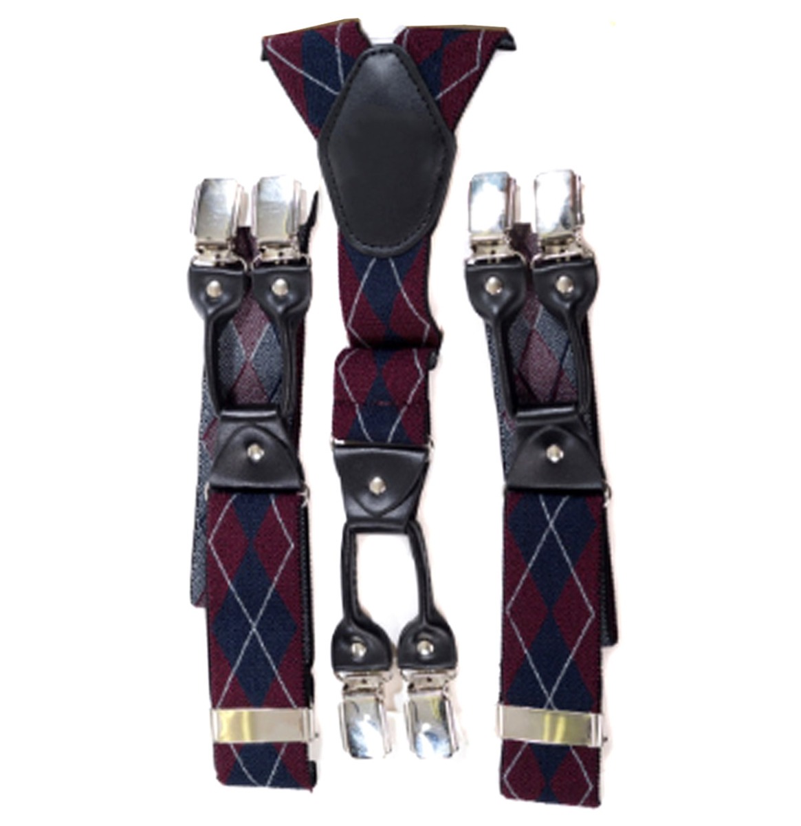 Rockabilly Suspenders Burgundy | Banned