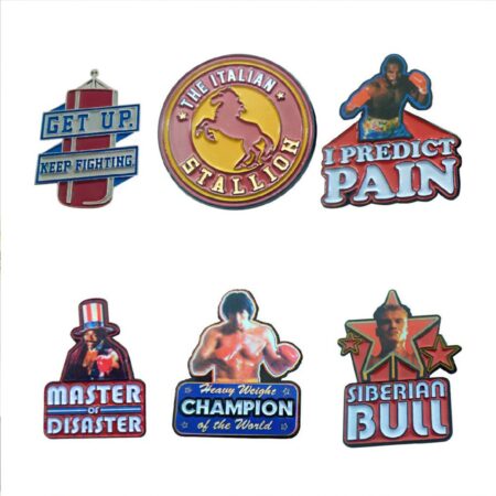 Rocky: 45th Anniversary - Limited Edition Pin Badge 6-Stuks | Fiftiesstore