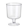 Rode wijnglazen 200ml helder PS 10st | Papstar