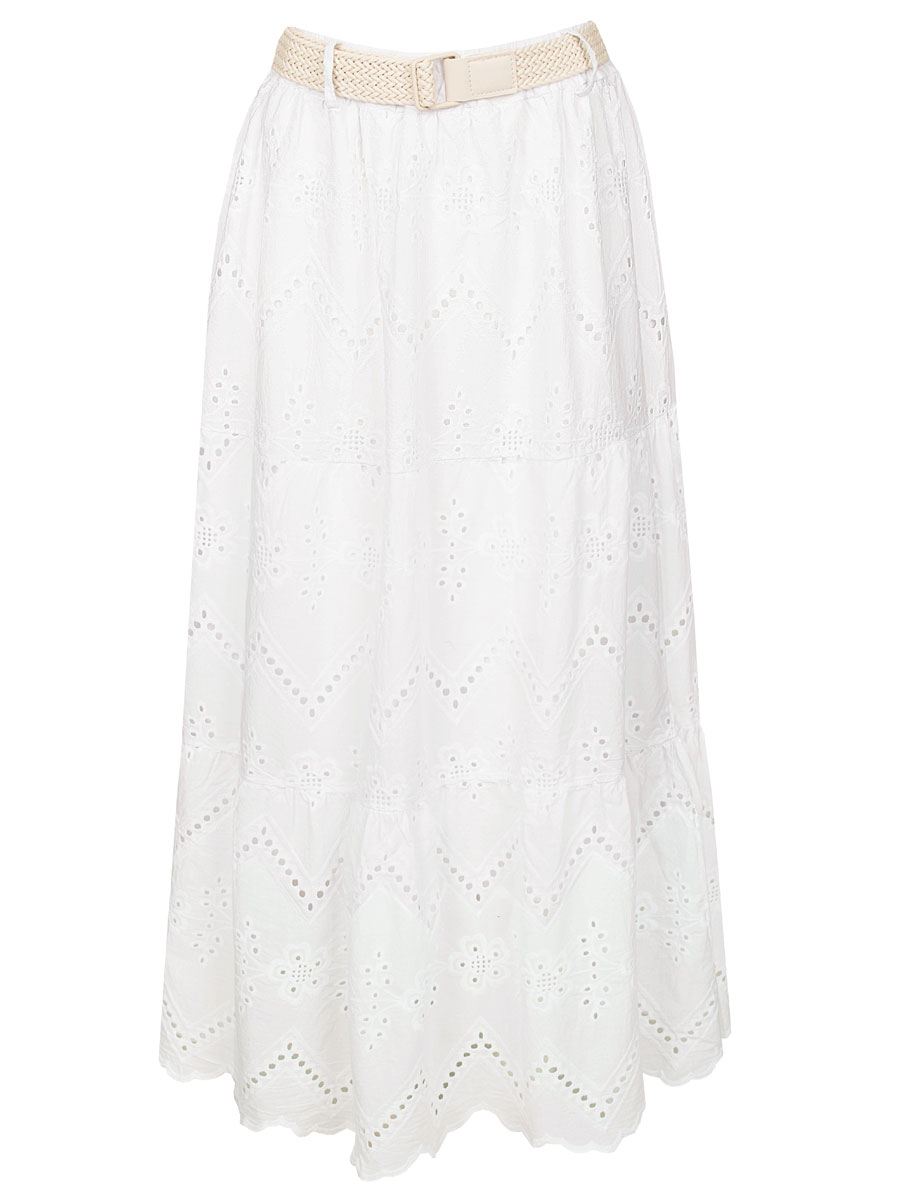 Rok Boho Wit | Fashionize