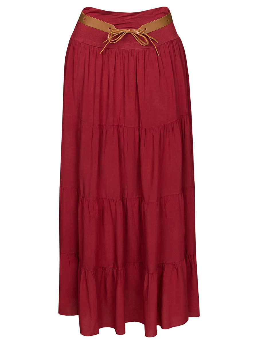 Rok Maxi Burgundy | Fashionize