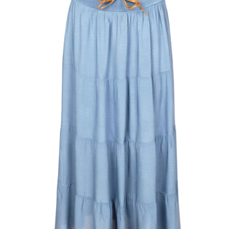 Rok Maxi Jeansblauw | Fashionize