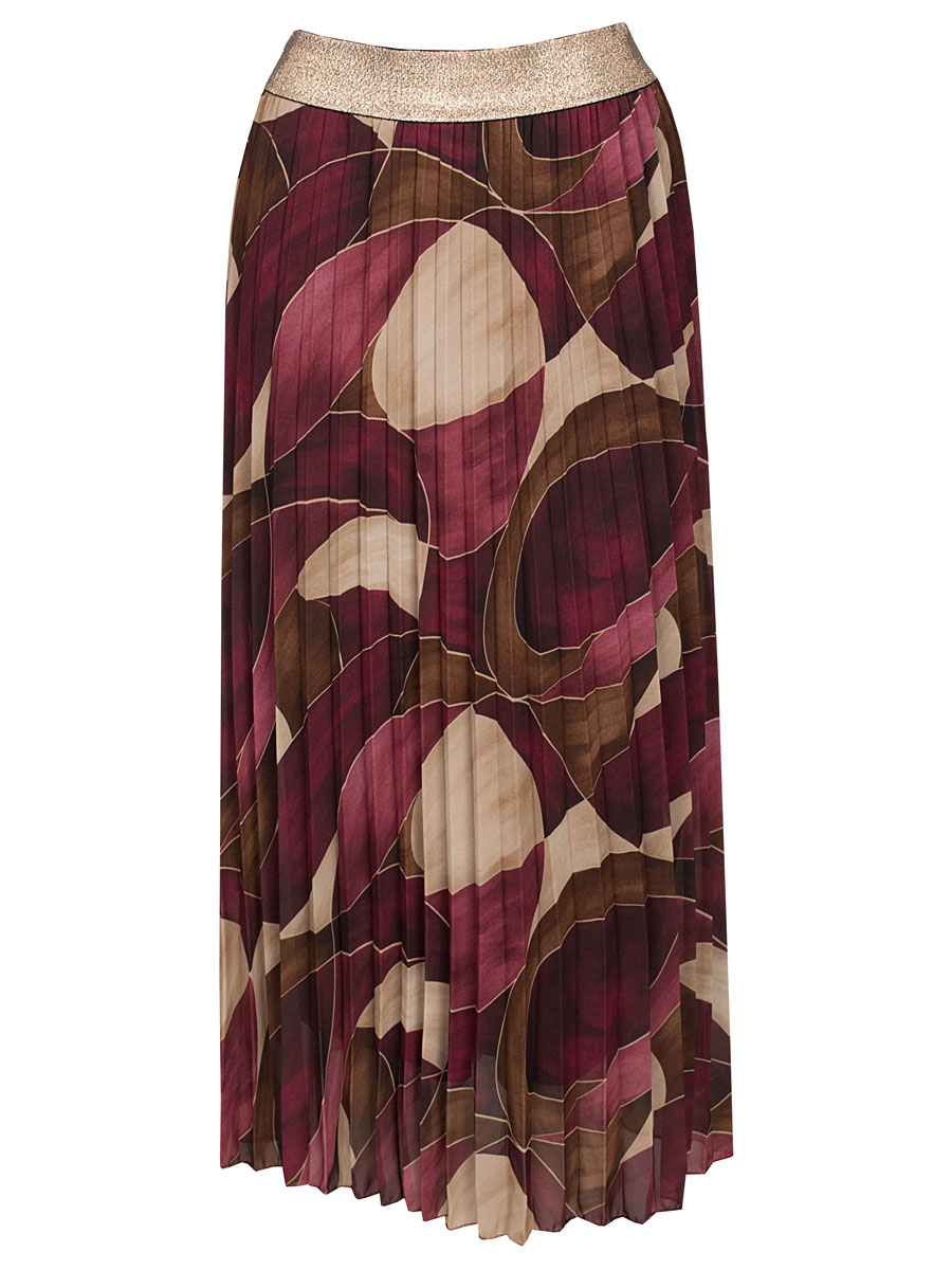 Rok Plissé Nicole Bordeaux | Fashionize