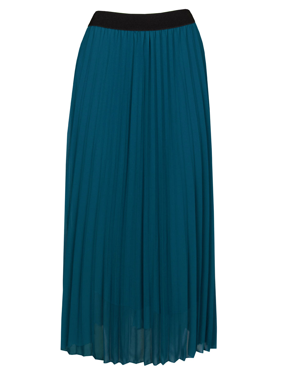 Rok Plissé Petrol | Fashionize